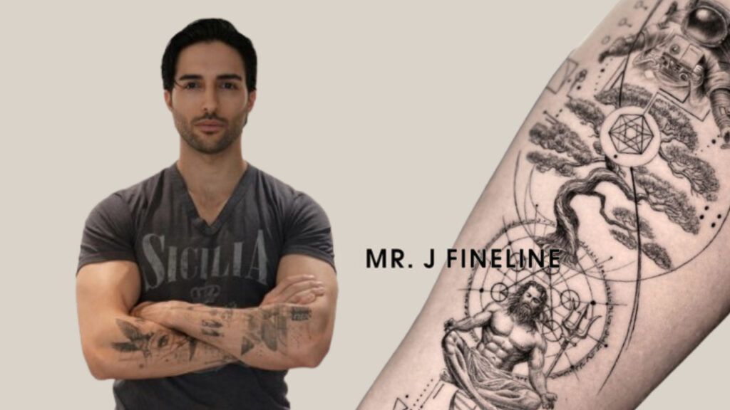 Seniman Tato Mr. J Fineline Sang Maestro Garis Halus