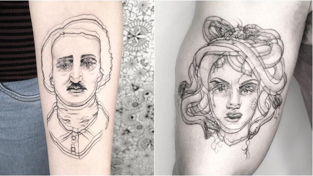 Anka Lavriv dari AS: Seniman Tato Fine-Line dengan Sentuhan Lembut dan Detail Presisi