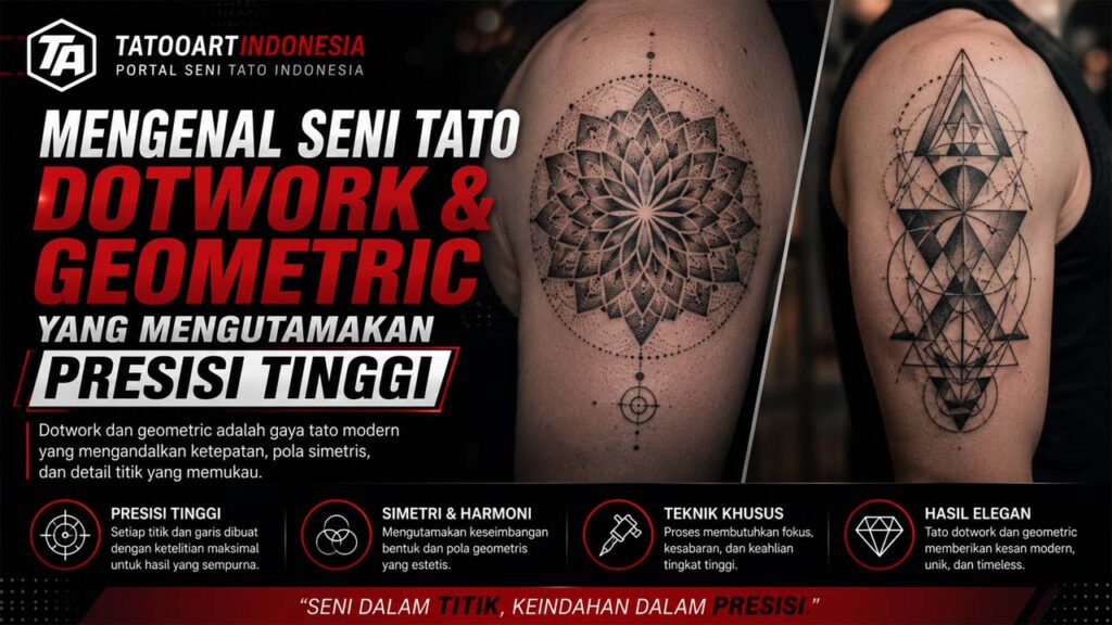 Mengenal Seni Tato Dotwork dan Geometric yang Mengutamakan Presisi Tinggi