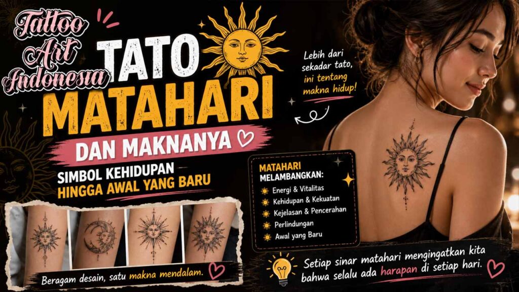 Tato Matahari dan Maknanya, Simbol Kehidupan hingga Awal yang Baru