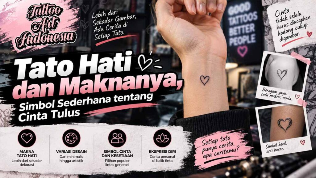Tato Hati dan Maknanya, Simbol Sederhana tentang Cinta Tulus