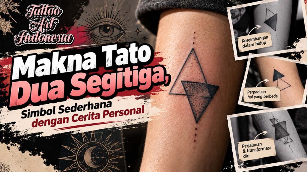 Makna Tato Dua Segitiga, Simbol Sederhana dengan Cerita Personal